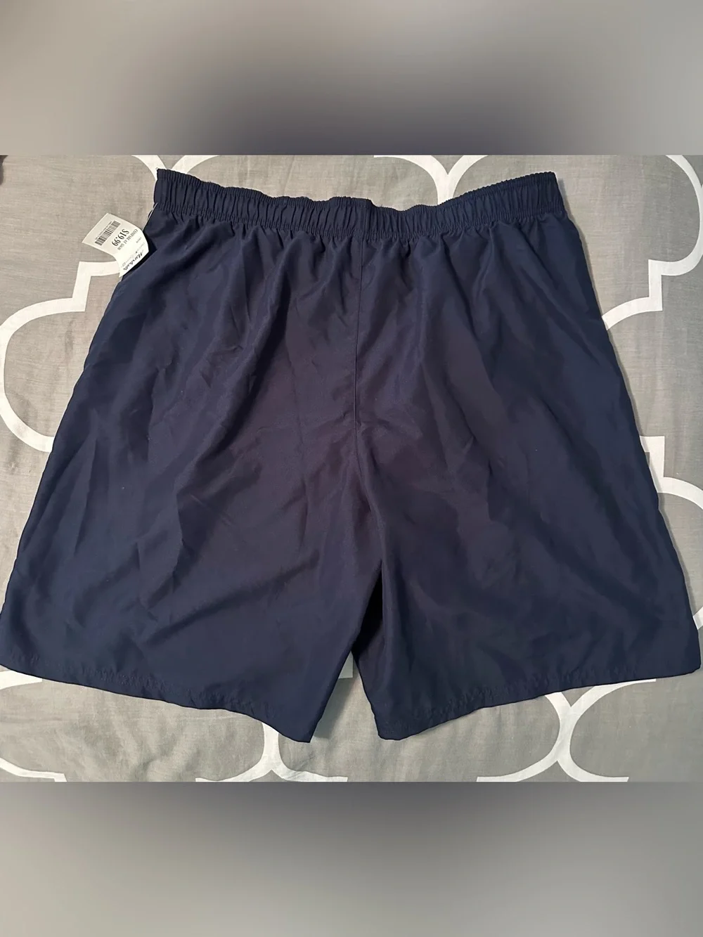 Nike Men's Dark Navy Elastic-Waist Swim Trunks